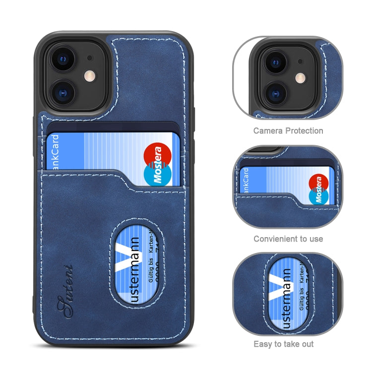 For iPhone 12 / 12 Pro H09 TPU + PU Leather Shockproof Protective Case with Card Slots
