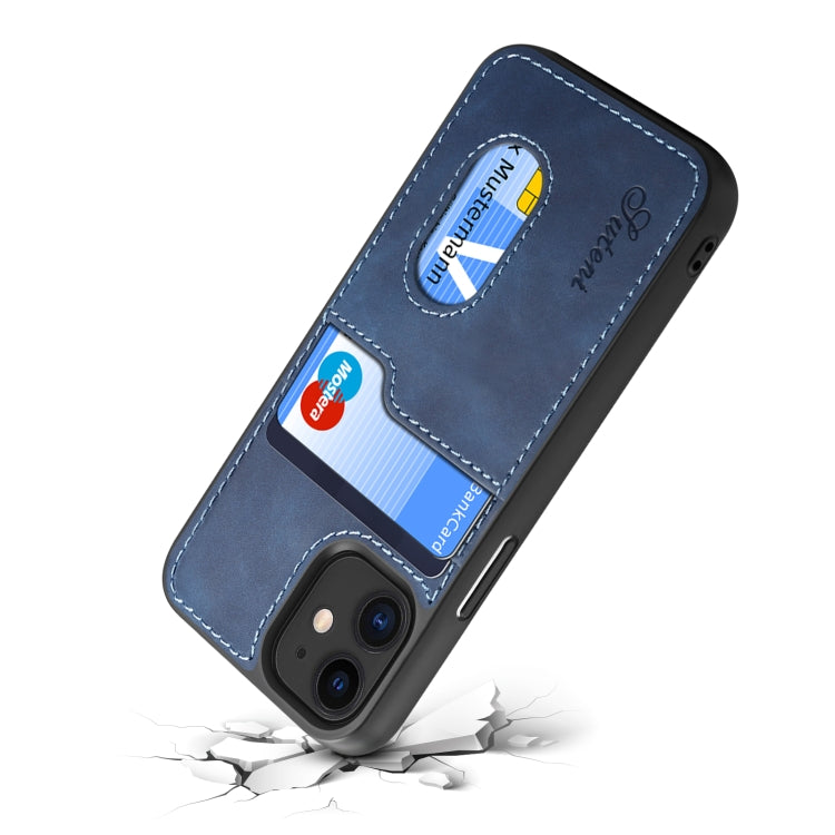 For iPhone 12 / 12 Pro H09 TPU + PU Leather Shockproof Protective Case with Card Slots