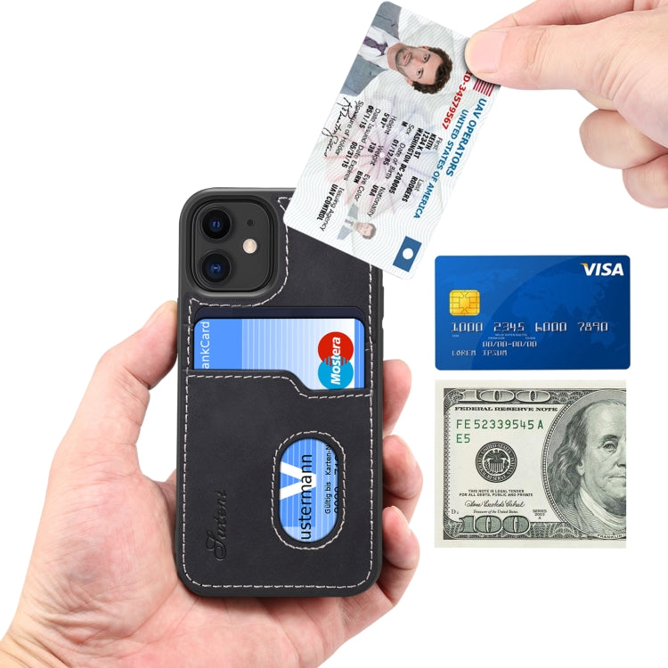 For iPhone 12 Pro Max H09 TPU + PU Leather Shockproof Protective Case with Card Slots