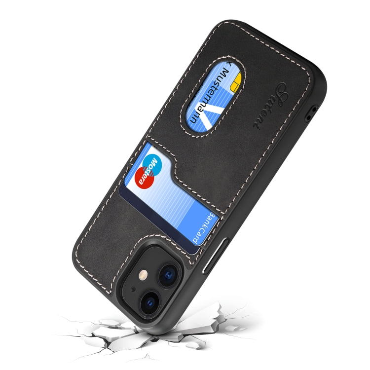For iPhone 12 Pro Max H09 TPU + PU Leather Shockproof Protective Case with Card Slots