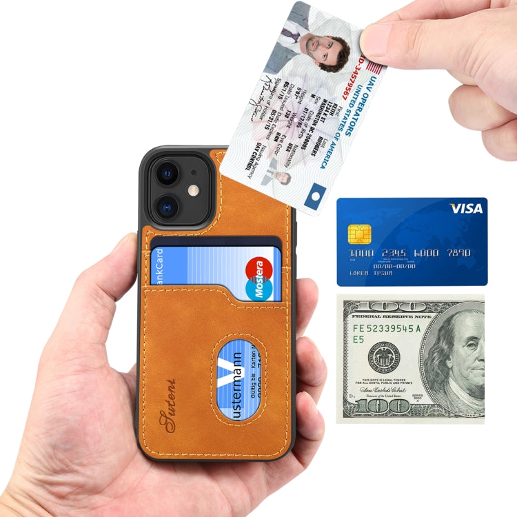 For iPhone 12 Pro Max H09 TPU + PU Leather Shockproof Protective Case with Card Slots