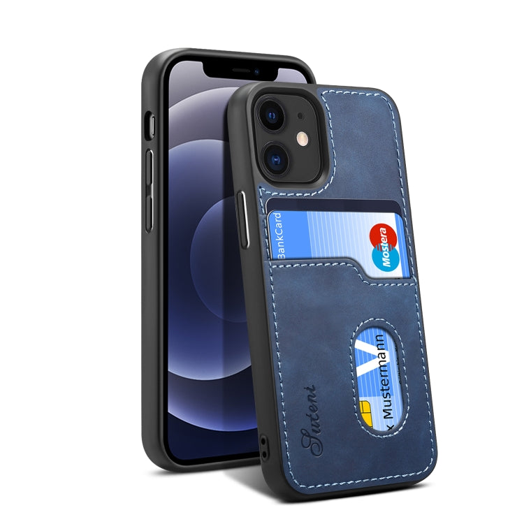 For iPhone 12 Pro Max H09 TPU + PU Leather Shockproof Protective Case with Card Slots