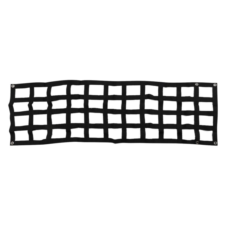 60 x 18 inch Heavy Duty Tailgate Cargo Net with Adjustable Rope Hooks - Black