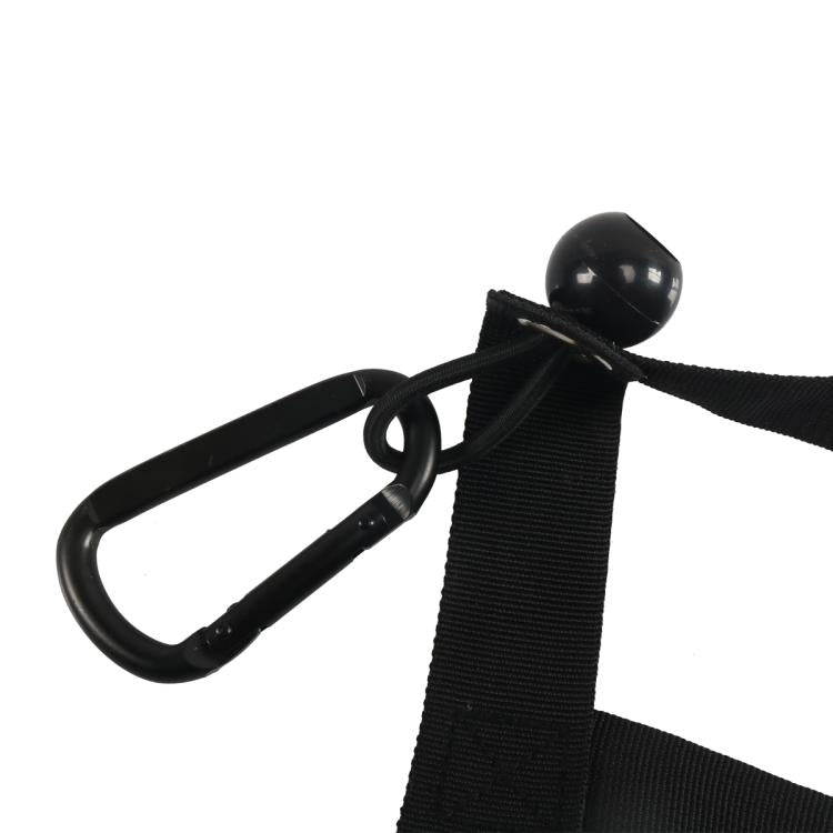 60 x 18 inch Heavy Duty Tailgate Cargo Net with Adjustable Rope Hooks - Black