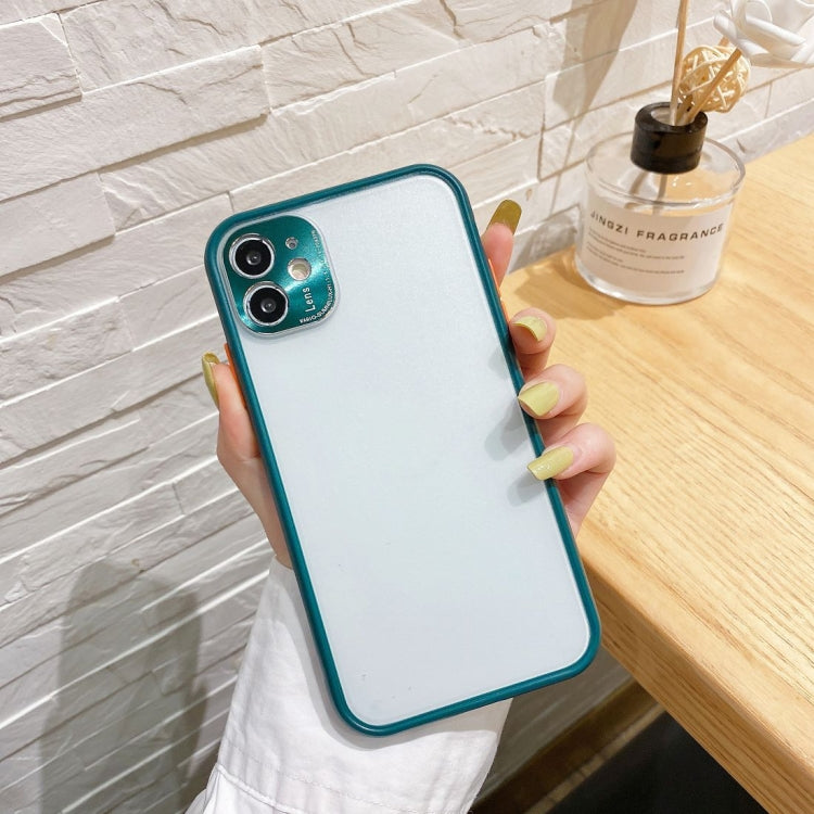 For iPhone 11 Electroplating All-Inclusive Pure TPU Protective Case with Metal Lens Cover