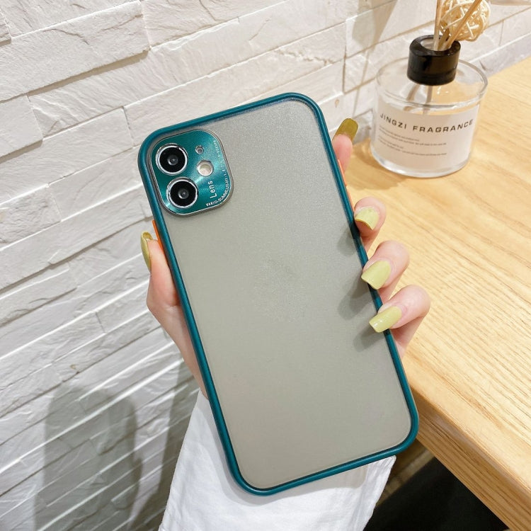 For iPhone 11 Electroplating All-Inclusive Pure TPU Protective Case with Metal Lens Cover