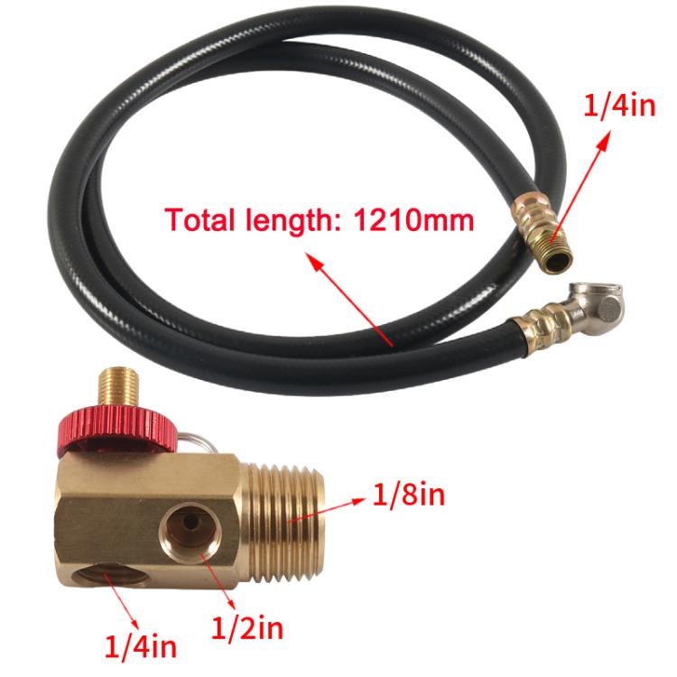 19pcs / Set Air Tank Repair Kit Pressure Gauge