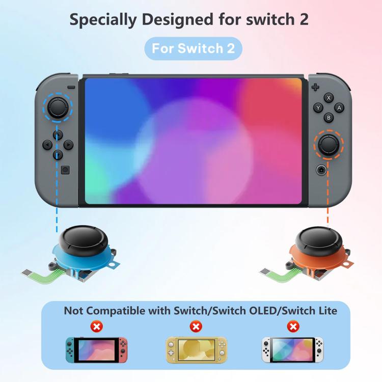 For Nintendo Switch 2 1 Pair Original 3D Button Analog Sticks Controller Thumbstick