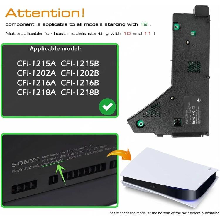 For Sony PS5 Power Supply ADP-400FR CFI-1215