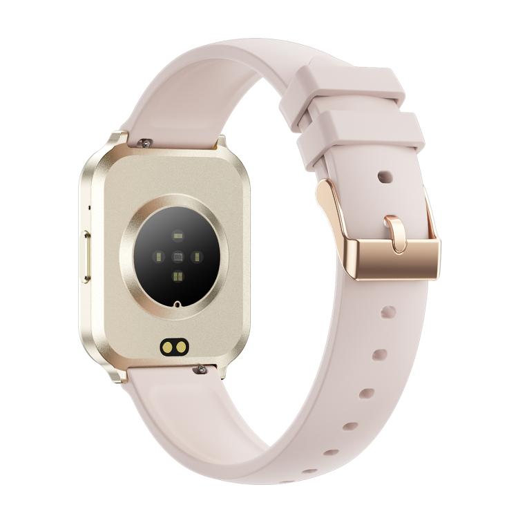 QS06 1.75 inch Square Screen Ultra-Thin Smart Calling Watch, Starlight Silicone Strap, Support Health Monitoring