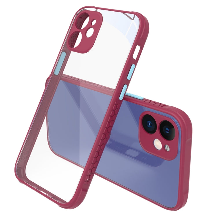 For iPhone 12 mini Tire Side Texture Contrast Button Shockproof PC + TPU Phone Protective Case