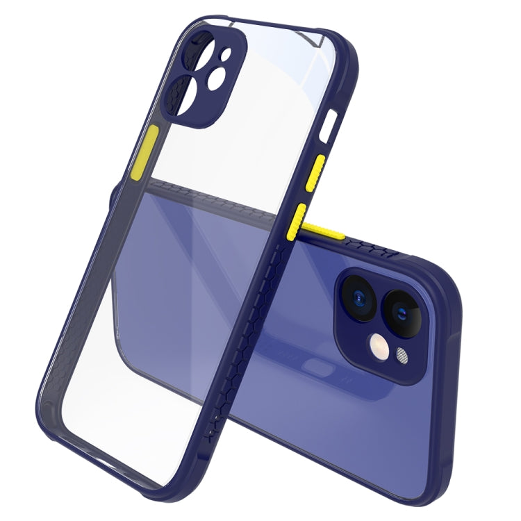 For iPhone 12 mini Tire Side Texture Contrast Button Shockproof PC + TPU Phone Protective Case