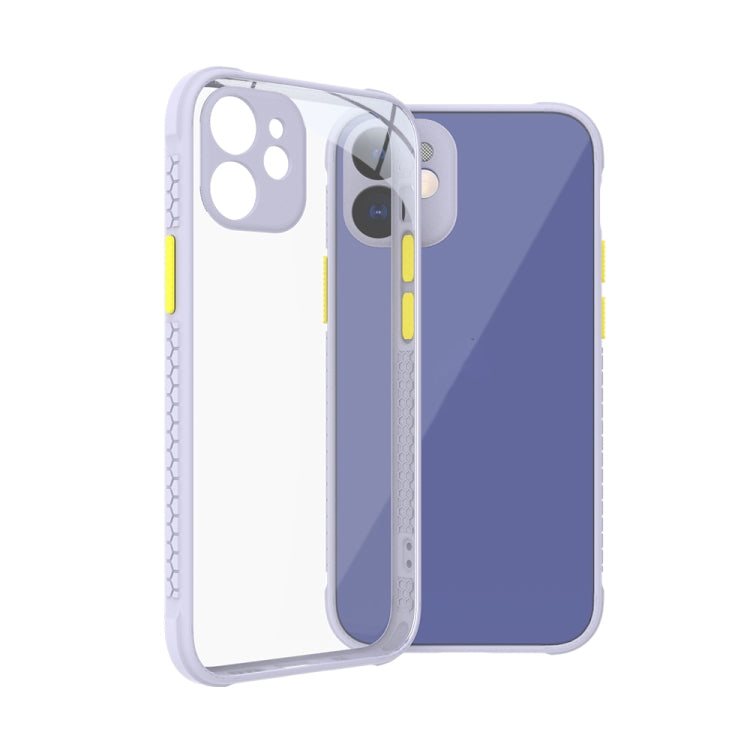 For iPhone 12 mini Tire Side Texture Contrast Button Shockproof PC + TPU Phone Protective Case