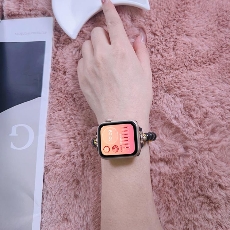 For Apple Watch 46mm / 49mm / 45mm / 44mm Tibetan Beaded Bracelet Watch Band