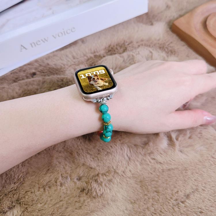 For Apple Watch 46mm / 49mm / 45mm / 44mm Tibetan Beaded Bracelet Watch Band