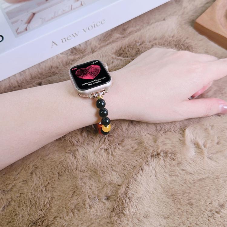 For Apple Watch 46mm / 49mm / 45mm / 44mm Tibetan Beaded Bracelet Watch Band