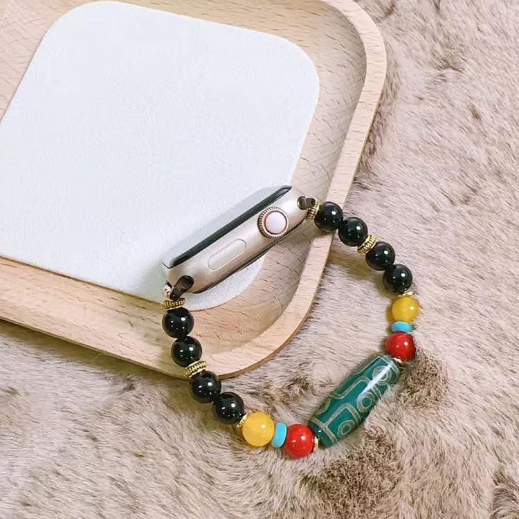 For Apple Watch 42mm / 41mm / 40mm / 38mm Tibetan Beaded Bracelet Watch Band