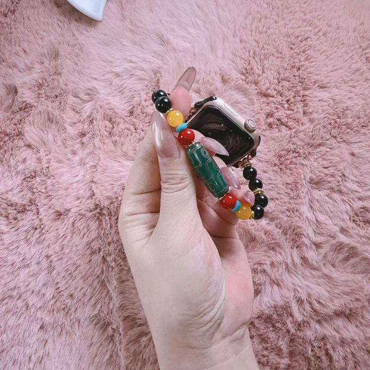 For Apple Watch 42mm / 41mm / 40mm / 38mm Tibetan Beaded Bracelet Watch Band