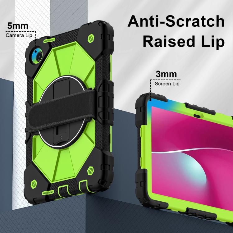 For T-Mobile Revvl Tab 2 2025 Contrast Color Robot Silicone Hybrid PC Tablet Case