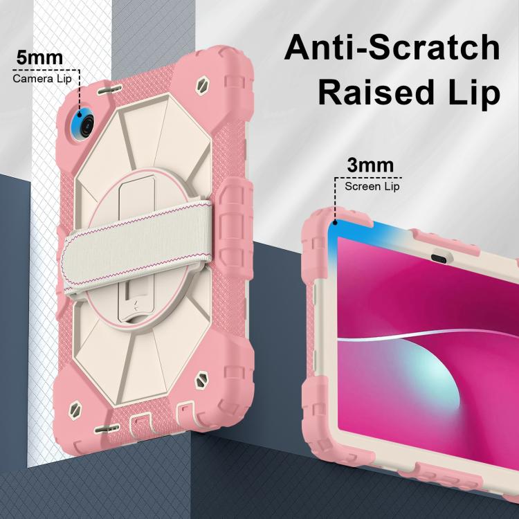 For T-Mobile Revvl Tab 2 2025 Contrast Color Robot Silicone Hybrid PC Tablet Case
