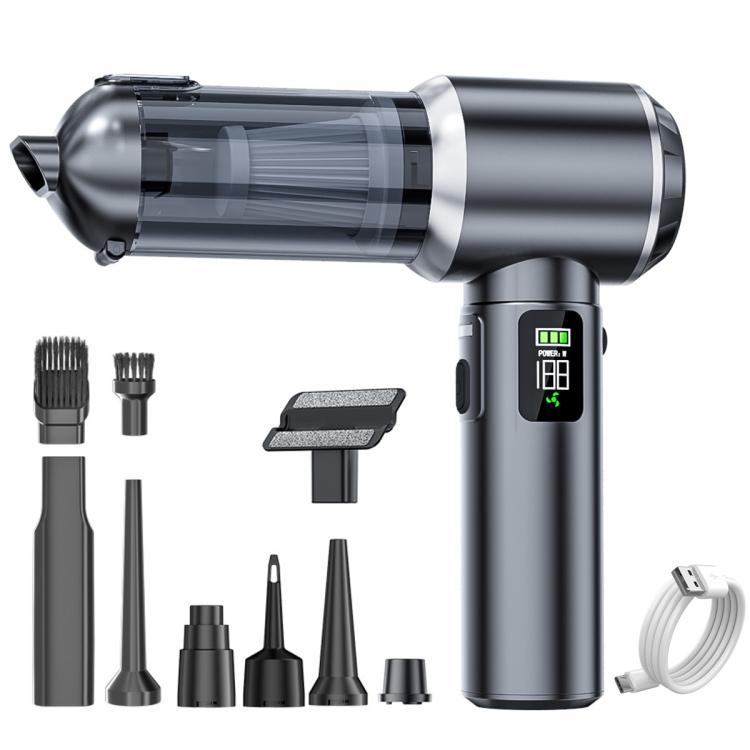 SUITU Digital Display Car Cordless High Power Brushless Vacuum Cleaner, Style:One Touch Dustbin Emptying