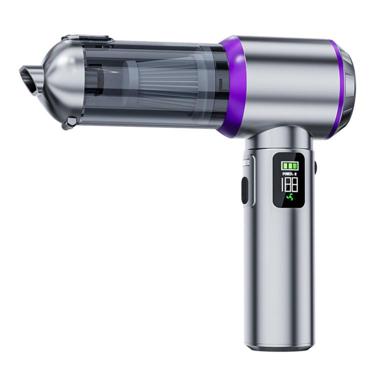 SUITU Digital Display Car Cordless High Power Brushless Vacuum Cleaner, Style:One Touch Dustbin Emptying