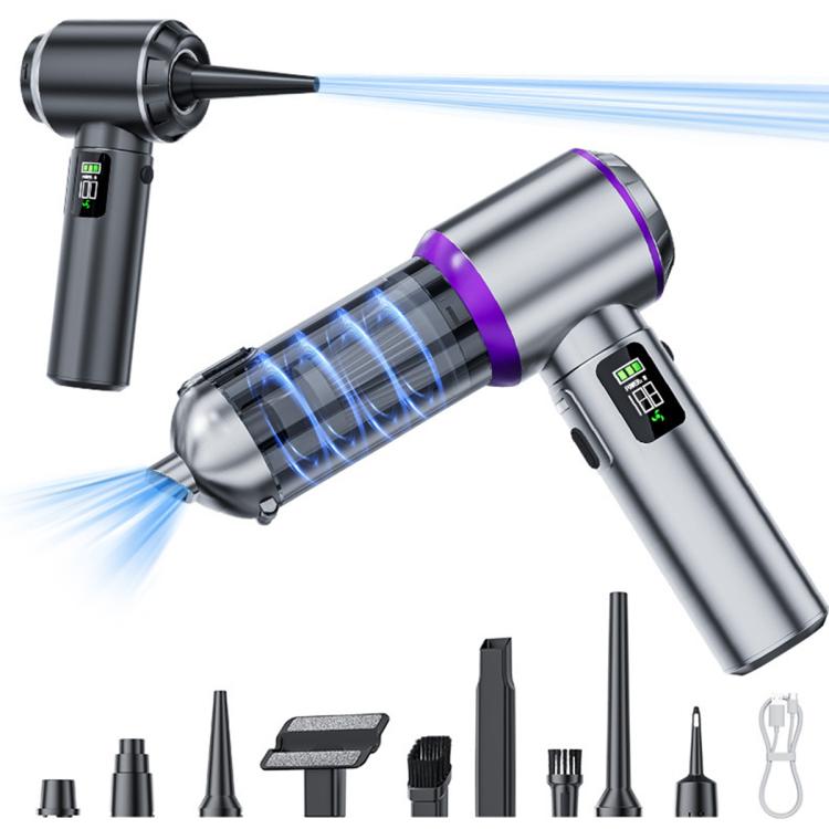 SUITU Digital Display Car Cordless High Power Brushless Vacuum Cleaner, Style:One Touch Dustbin Emptying
