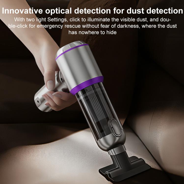 SUITU Digital Display Car Cordless High Power Brushless Vacuum Cleaner, Style:Long Dust Collection Bin