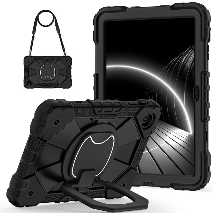 For T-Mobile Revvl Tab 2 2025 Contrast Color Robot Silicone Hybrid PC Tablet Case