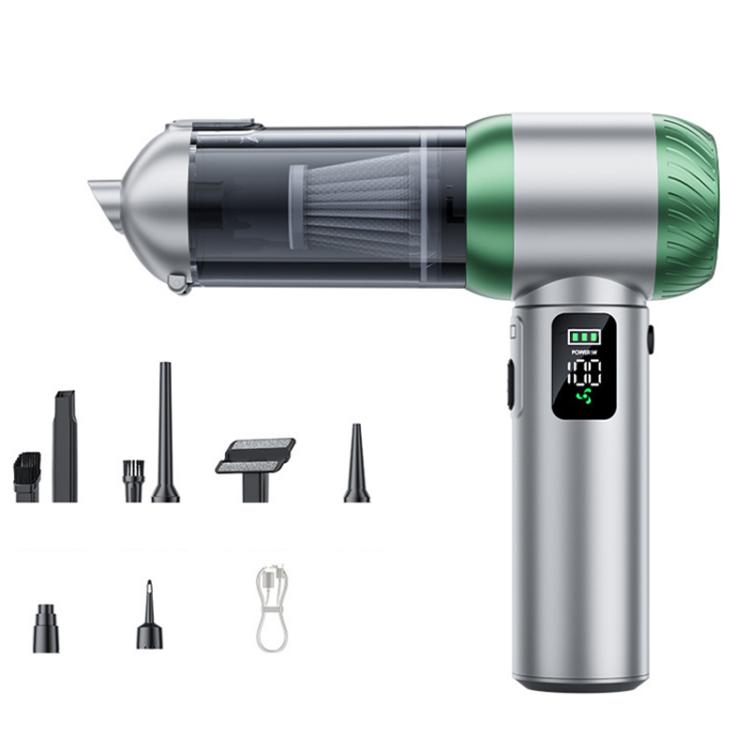 SUITU Handheld Blow Suction Combo LED Display Brushless Vacuum Cleaner, Long Dust Collection Bin