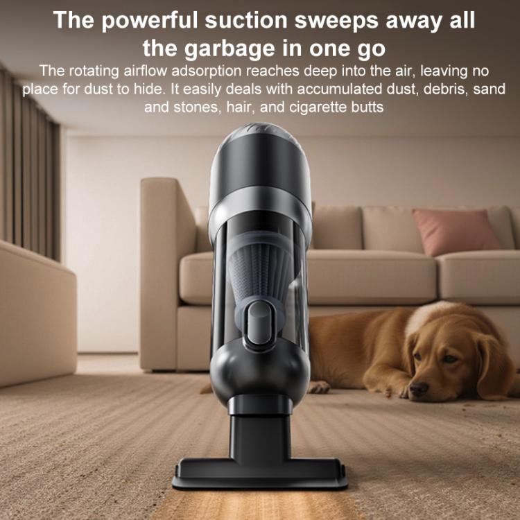 SUITU Handheld Blow Suction Combo LED Display Brushless Vacuum Cleaner, Long Dust Collection Bin