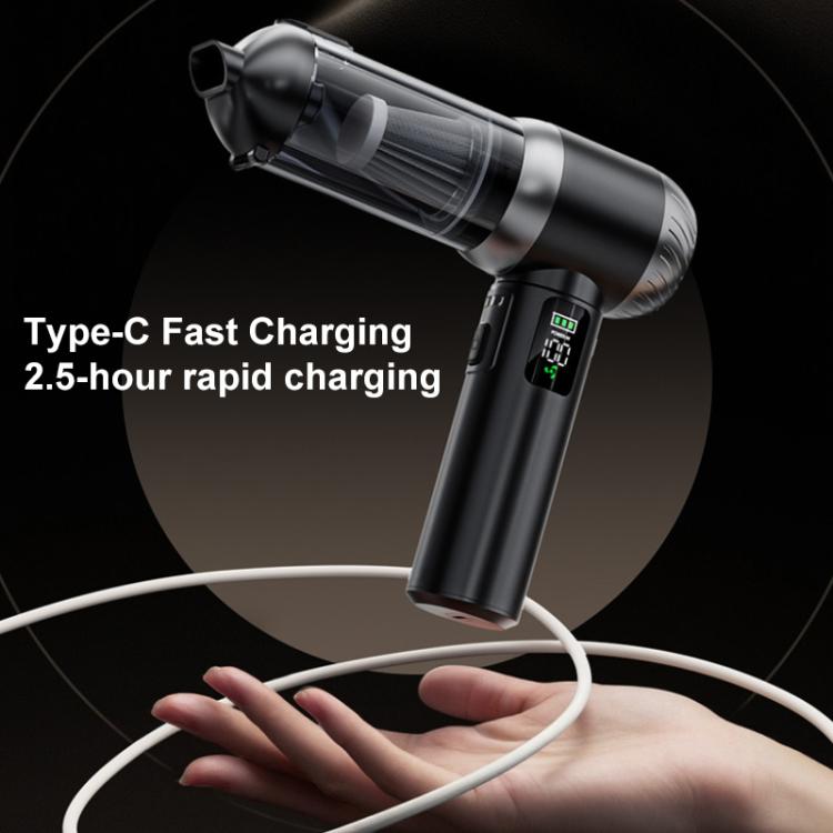 SUITU Handheld Blow Suction Combo LED Display Brushless Vacuum Cleaner, One Touch Dustbin Emptying