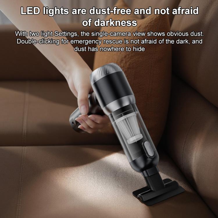 SUITU Handheld Blow Suction Combo LED Display Brushless Vacuum Cleaner, Long Dust Collection Bin