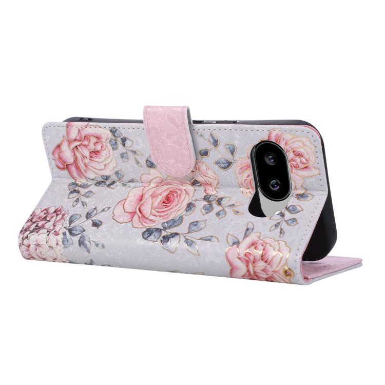 For Google Pixel 10a Bronzing Painting RFID Leather Phone Case