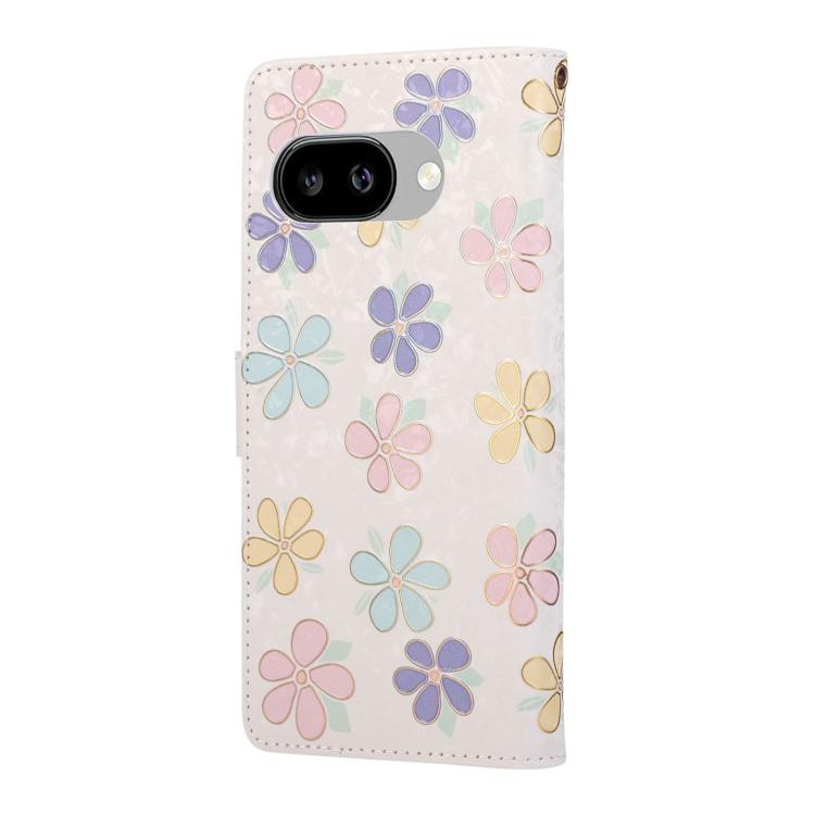 For Google Pixel 10a Bronzing Painting RFID Leather Phone Case