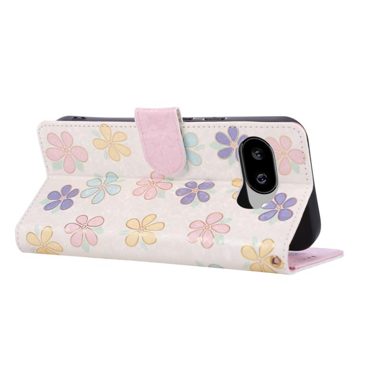 For Google Pixel 10a Bronzing Painting RFID Leather Phone Case