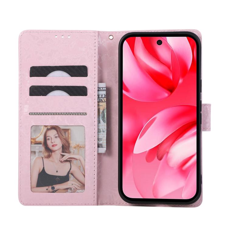 For Google Pixel 10a Bronzing Painting RFID Leather Phone Case
