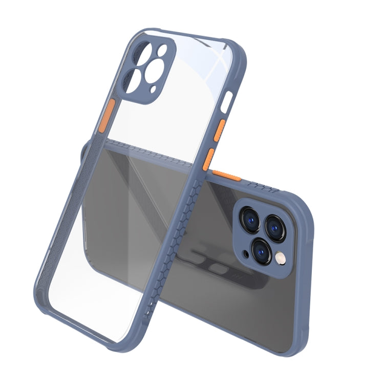 For iPhone 12 Pro Tire Side Texture Contrast Button Shockproof PC + TPU Phone Protective Case