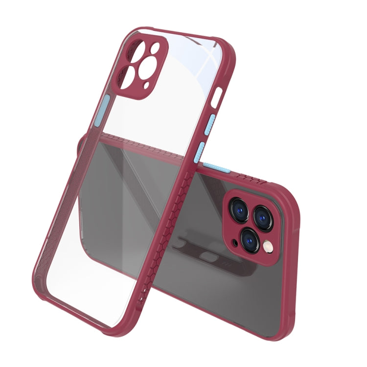 For iPhone 12 Pro Tire Side Texture Contrast Button Shockproof PC + TPU Phone Protective Case