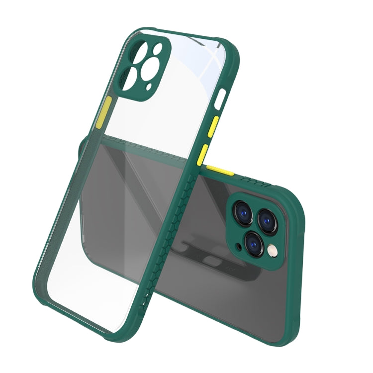 For iPhone 12 Pro Tire Side Texture Contrast Button Shockproof PC + TPU Phone Protective Case