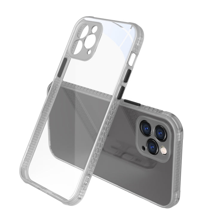 For iPhone 12 Pro Tire Side Texture Contrast Button Shockproof PC + TPU Phone Protective Case