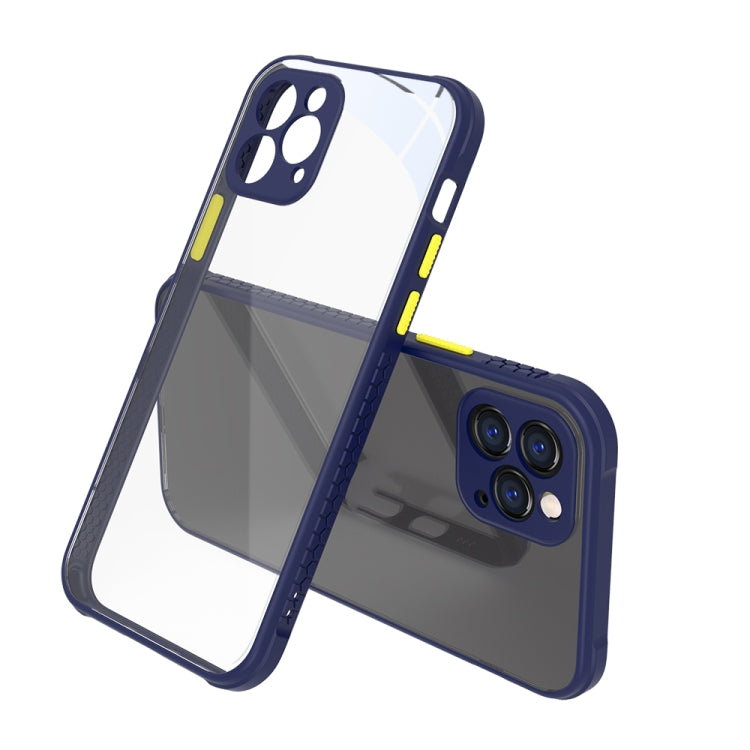 For iPhone 12 Pro Tire Side Texture Contrast Button Shockproof PC + TPU Phone Protective Case