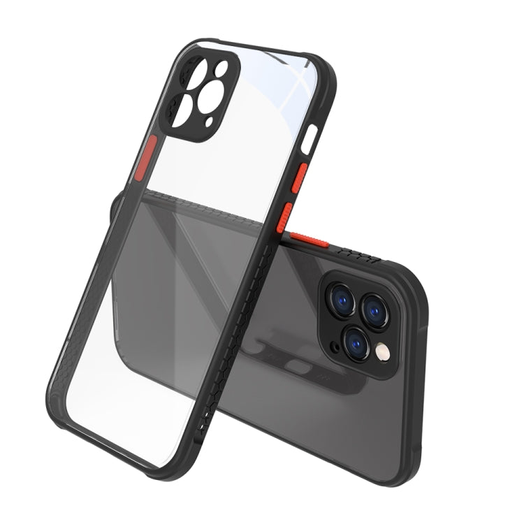 For iPhone 12 Pro Tire Side Texture Contrast Button Shockproof PC + TPU Phone Protective Case