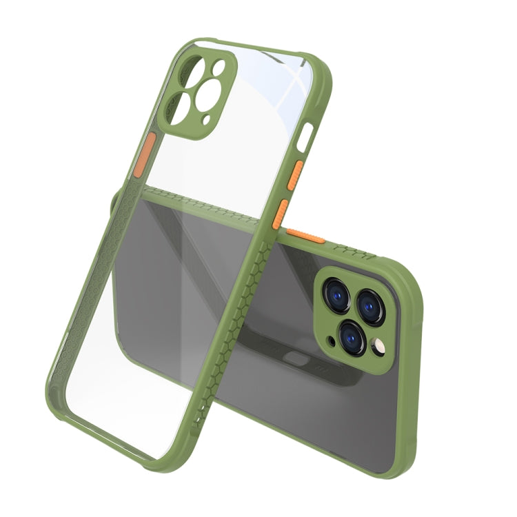 For iPhone 12 Pro Tire Side Texture Contrast Button Shockproof PC + TPU Phone Protective Case