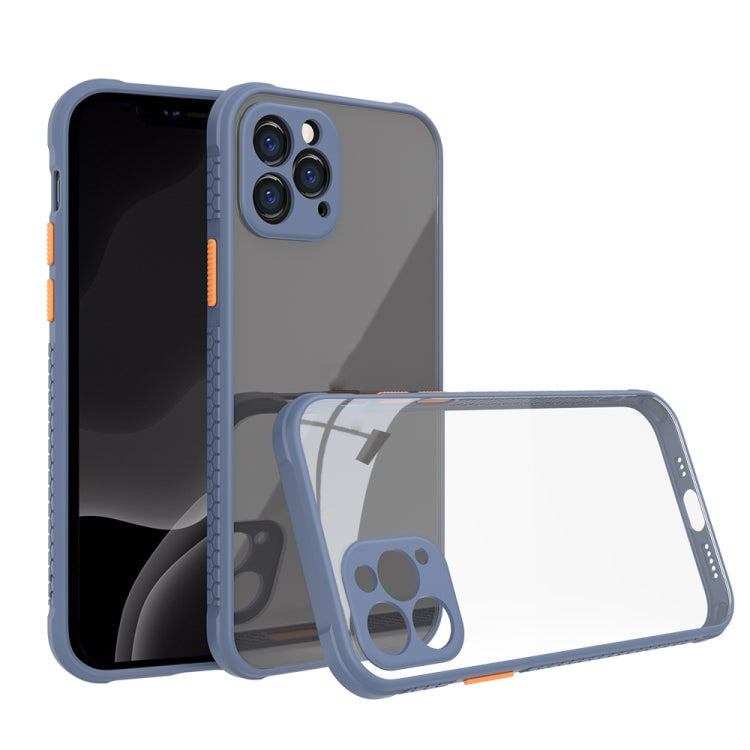 For iPhone 12 Pro Tire Side Texture Contrast Button Shockproof PC + TPU Phone Protective Case