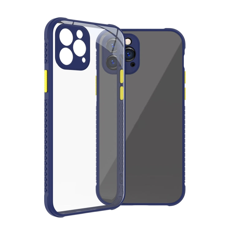 For iPhone 12 Pro Tire Side Texture Contrast Button Shockproof PC + TPU Phone Protective Case