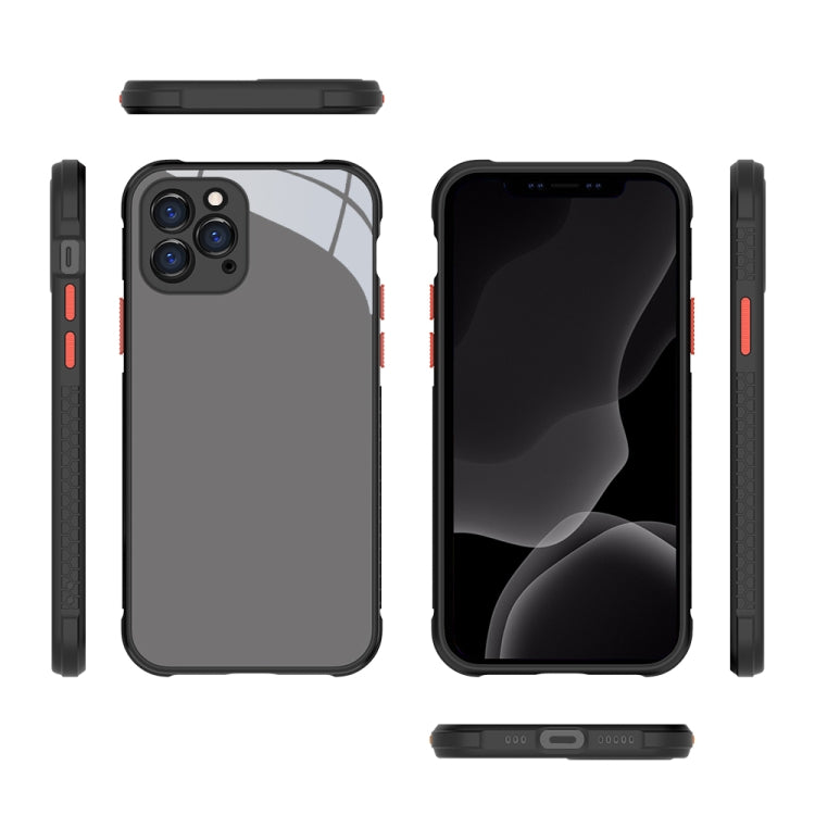 For iPhone 12 Pro Tire Side Texture Contrast Button Shockproof PC + TPU Phone Protective Case