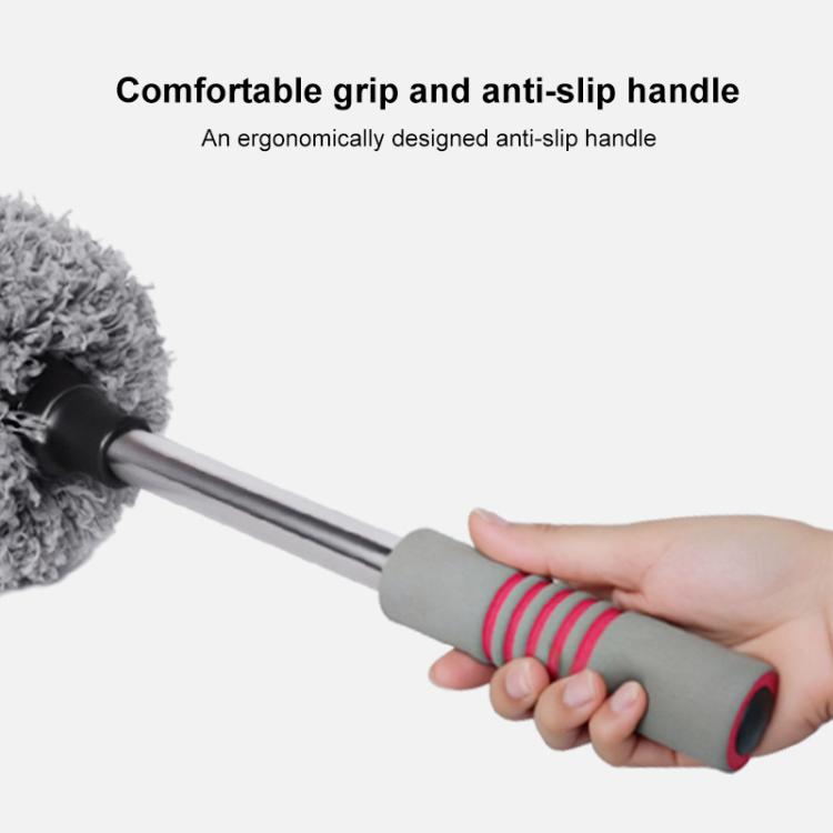 SUITU LS-447 Car Retractable Microfiber Dusting Brush Wax Mop - Gray
