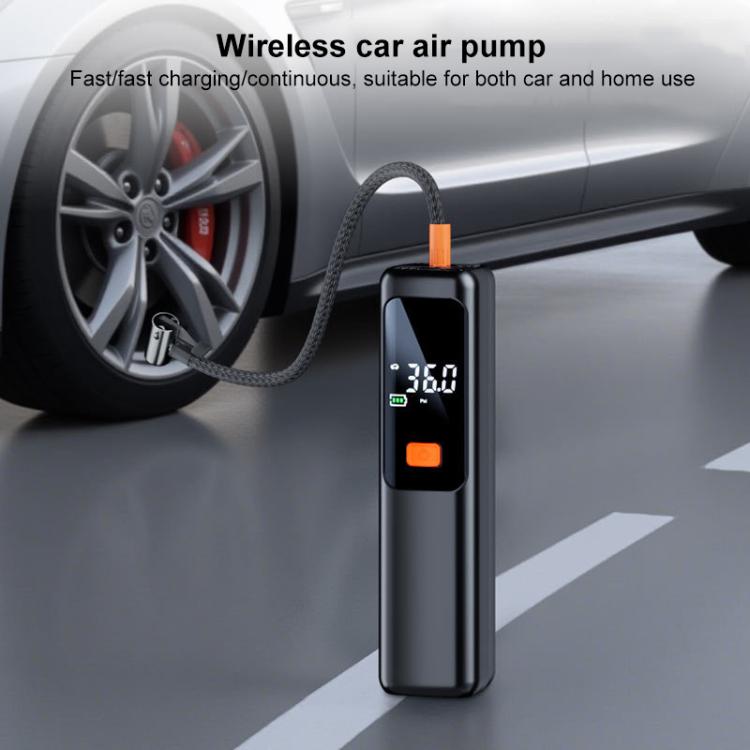 SUITU ST-5536 Car Wireless Digital Display Air Pump Portable Electric Tire Inflator, Battery Capacity:4000mAh - Dark Gray