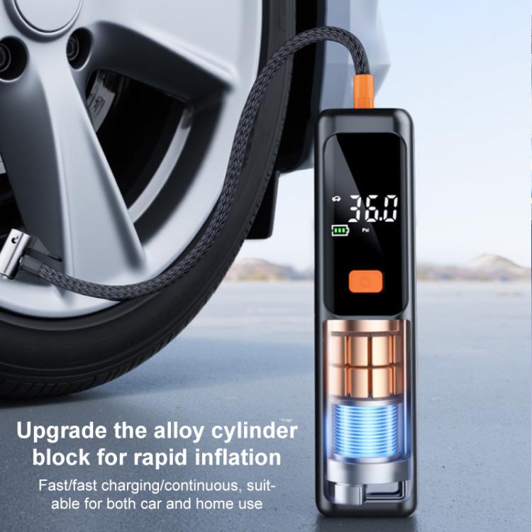 SUITU ST-5536 Car Wireless Digital Display Air Pump Portable Electric Tire Inflator, Battery Capacity:4000mAh - Dark Gray
